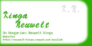 kinga neuwelt business card